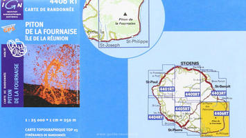 Carte IGN Piton de la Fournaise (Volcan) - Ile de la Réunion (Couverture)