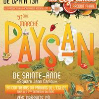 Marché des producteurs à Sainte-Anne