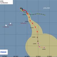Forte tempête tropicale Joalane - Prévisions Météo France 7 avril à 4h