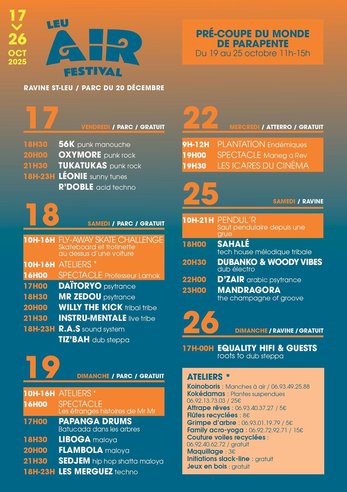 Programme Leu Air Festival