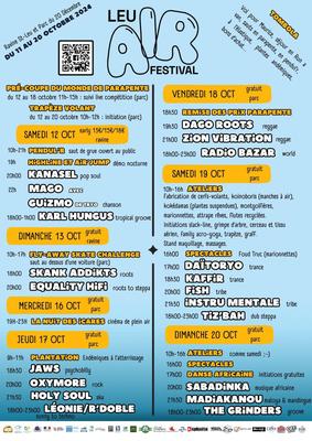 Leu Air Festival - programme complet officiel