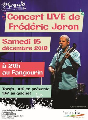 Frédéric Joron en concert à Petite-Ile