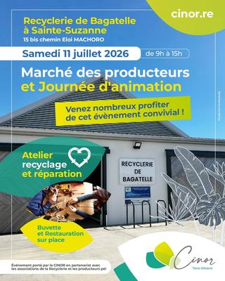 Marché des producteurs péi et journée d'animation à la Recyclerie de Bagatelle