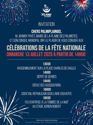 Fête nationale du 14 juillet à La Plaine des Palmistes