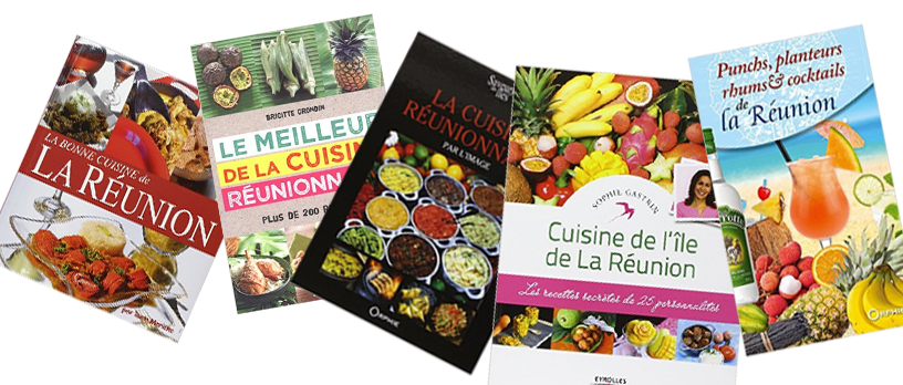 Livres sur la cuisine de La Réunion - Illustration