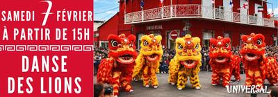 Nouvel an chinois - Danse des lions à Saint-Denis