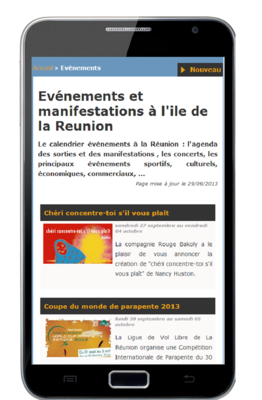 Guide Réunion s'adapte aux mobiles