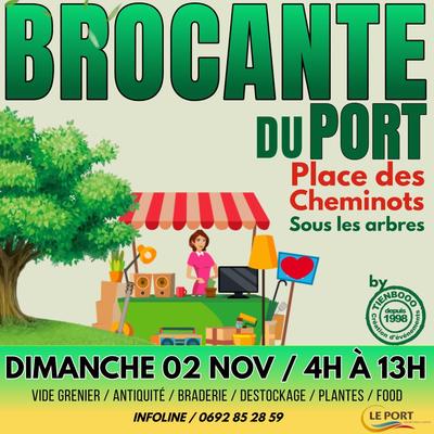 Brocante du Port - Place des Cheminots Brocante - Le Port - La Réunion (974)