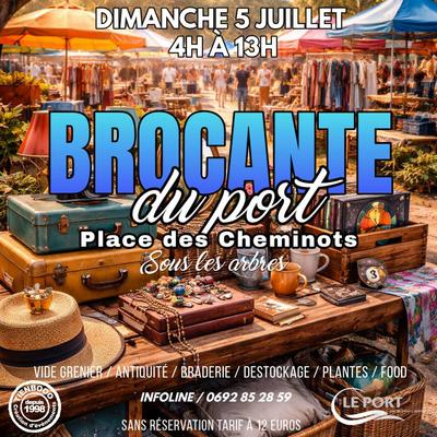 Brocante du Port - Place des Cheminots Brocante - Le Port - La Réunion (974)