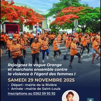 Vague Orange- Marche contre les violences faites aux femmes à Saint-Louis (974)