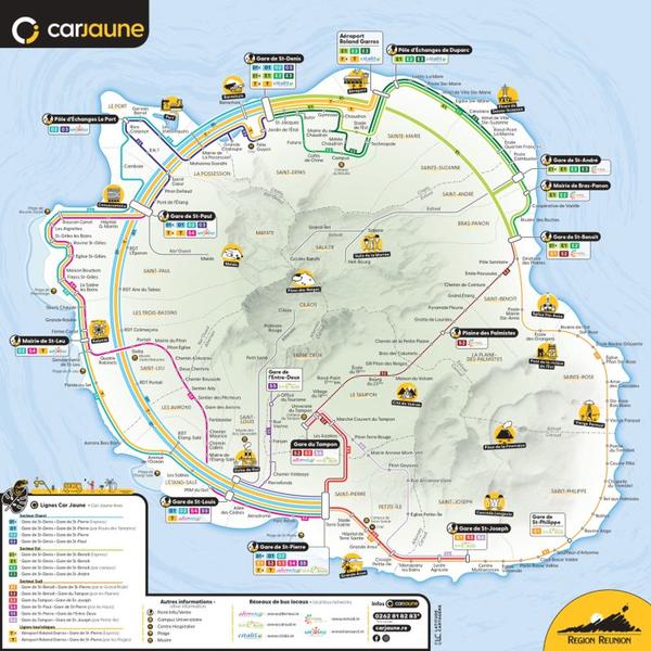Plan du réseau Car Jaunes