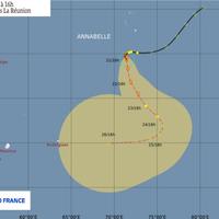 Tempête tropicale Annabelle dans l'océan Indien