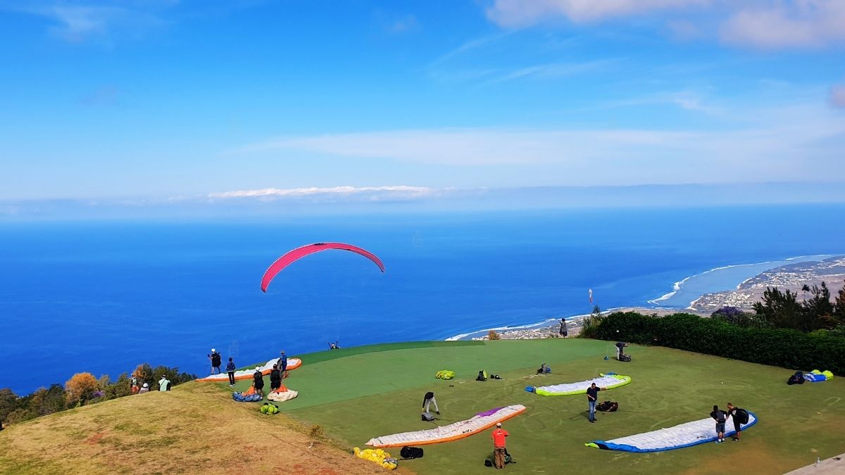 Air de décollage des parapentes à Saint-Leu (Les Colimaçons - Alt 800 m )