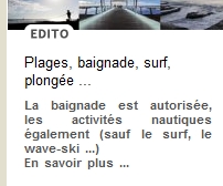 L'édito du site de l'OT St-Paul fait le point sur les activités nautiques dans l'Ouest