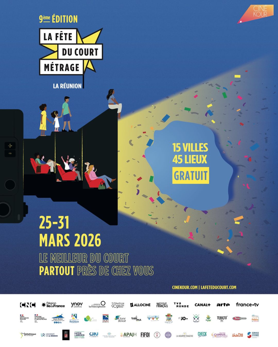 Affiche de la fête du Court Métrage