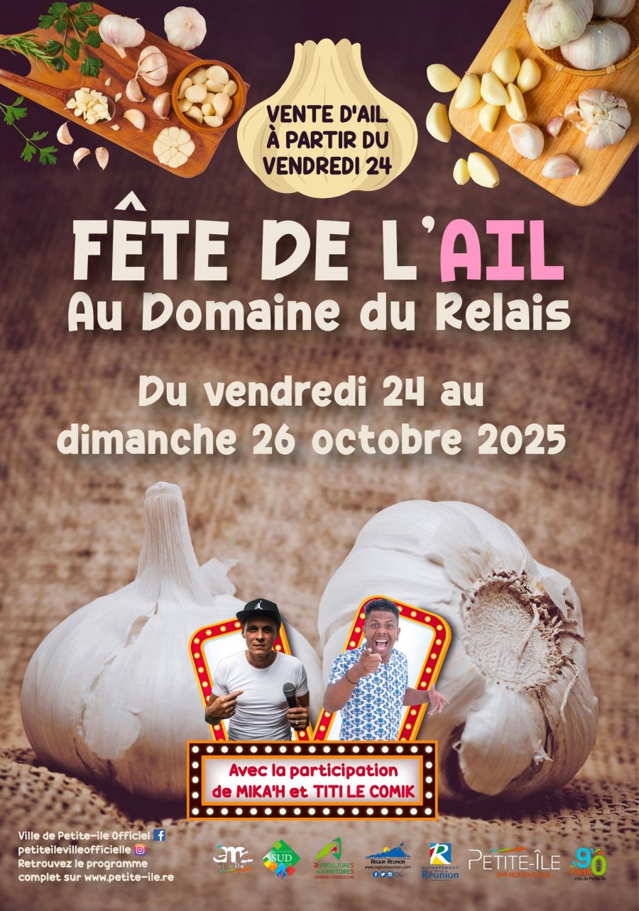 Affiche de la Fête de l'ail à Petite Ile Fête de l'ail à Petite Ile - La Réunion (974) - affiche