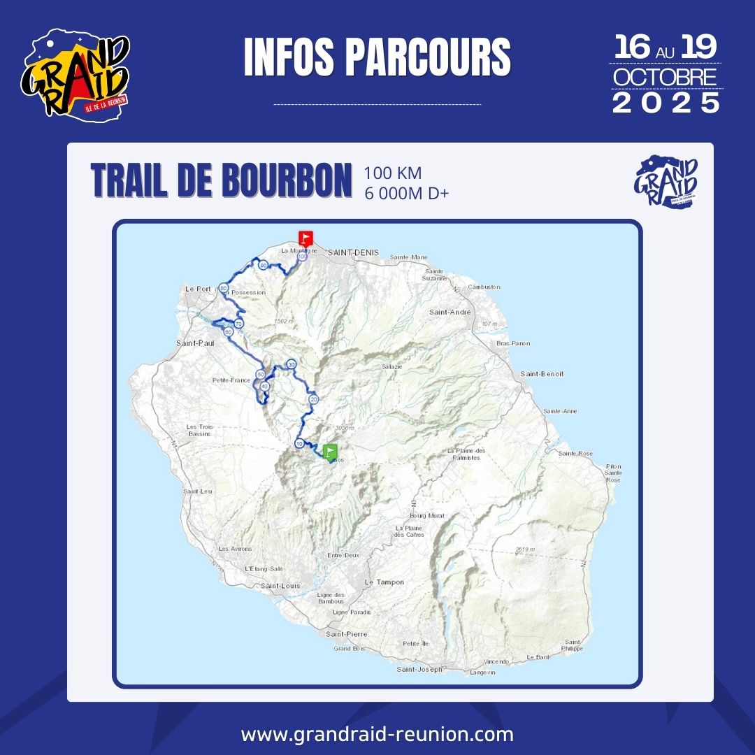 Trail de Bourbon - Parcours