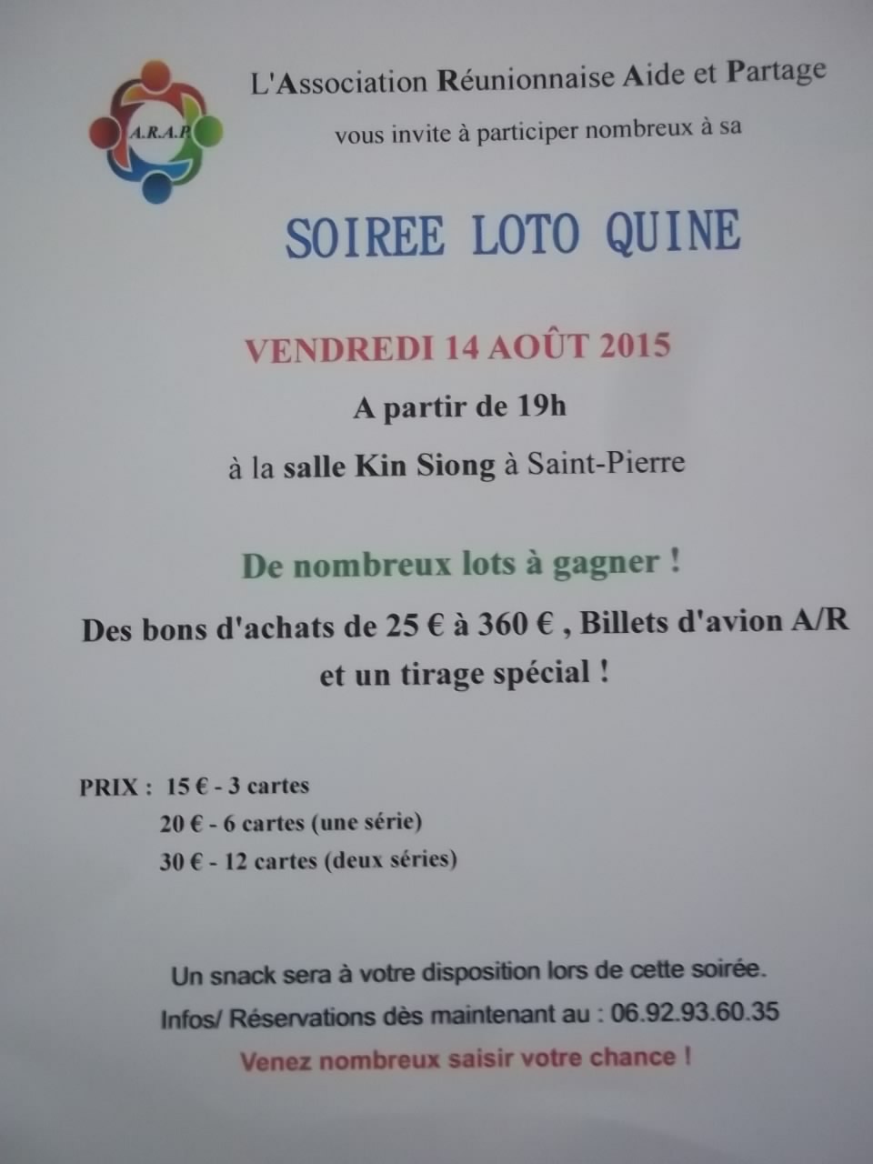 Soiree Loto Quine