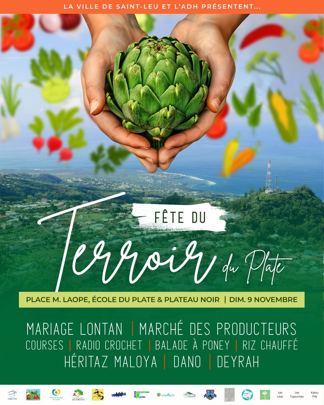Affiche de la fête du Terroir à Saint Leu (La Réunion 974)