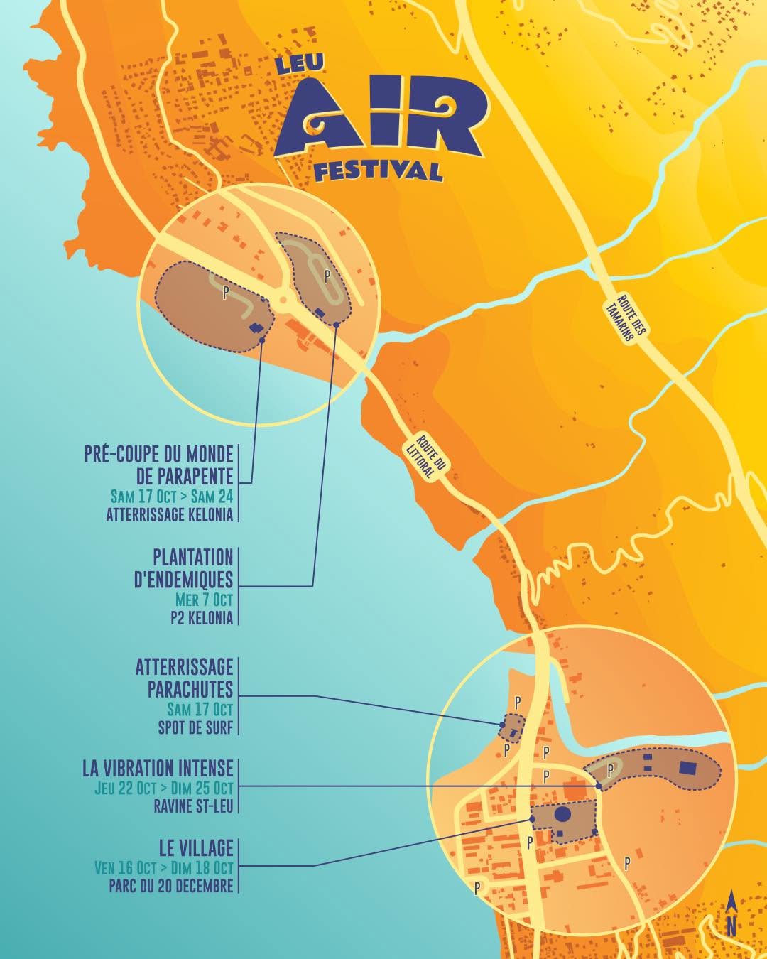Plan du Leu Air Festival