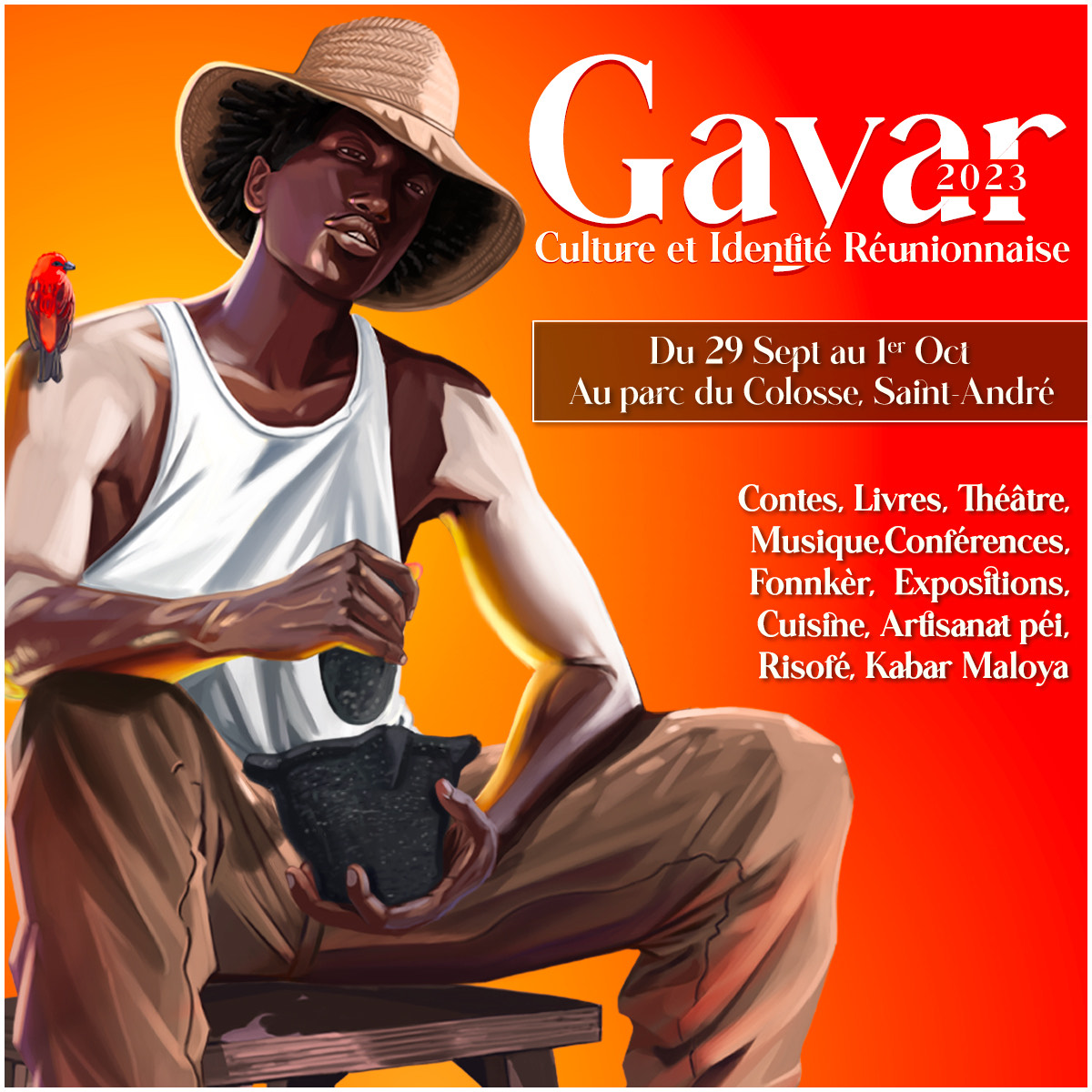 GAYAR - Salon de la culture et de l'identité réunionnaise - Affiche